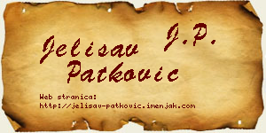 Jelisav Patković vizit kartica